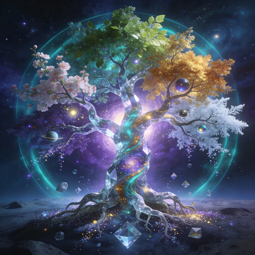 Free Celestial Crystal Tree Image - Tree, Cosmic, Crystal | Download at ...