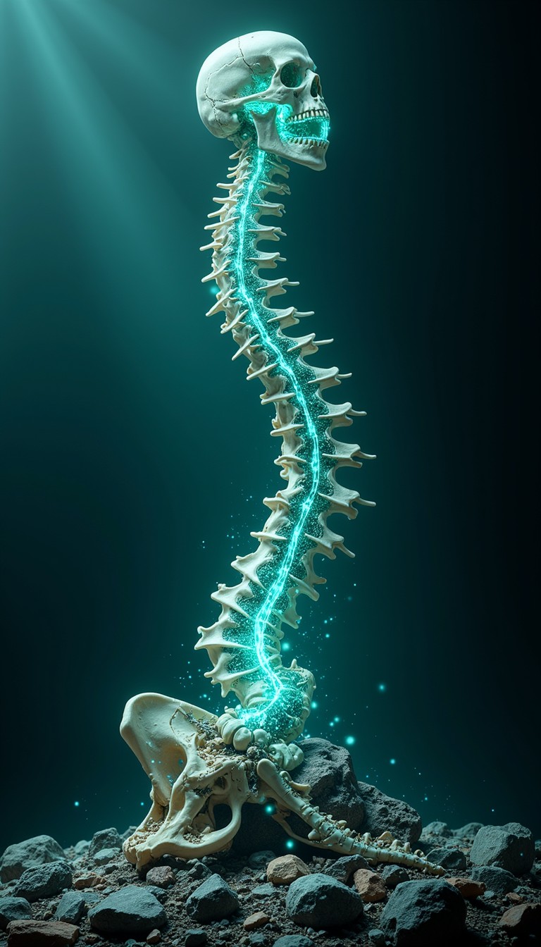 Skeleton Turqoise Free Luminous Skeletal Depths Image - Skeleton, Turquoise, Glowing ...