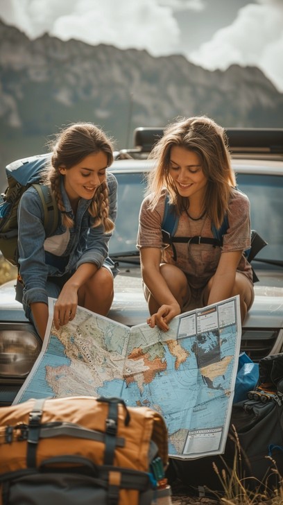 Two Explorers Adventure Free Explorers' Map Quest Image | Download at StockCake