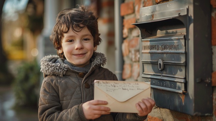 Free Joyful Mailbox Moment Image - Child, Mailbox, Curly | Download at ...
