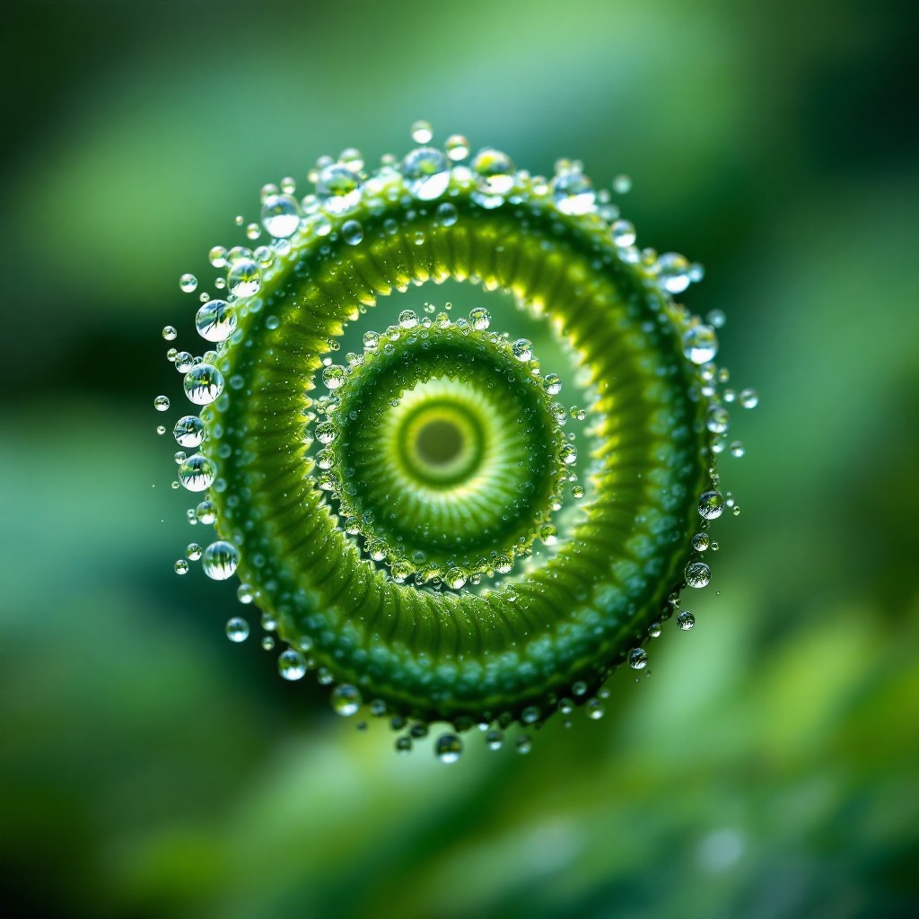 Free Spiral Dew Pattern Image - Spiral, Fern, Dewdrops | Download at ...