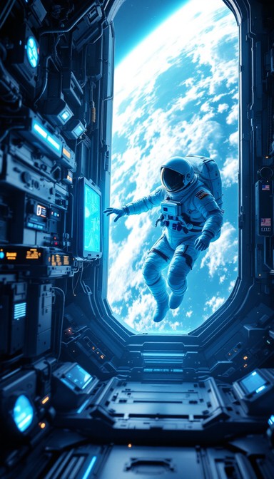 Free Spacewalk Inside Station Image - Astronaut, Spacewalk, Station ...