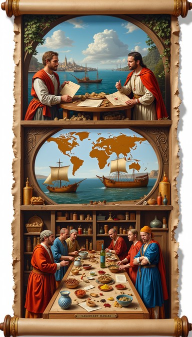 Commerce Historically Free Historic Trade Panorama Image - Commerce, Merchants, Trade ...