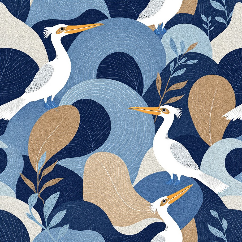 Wave Pattern Bird Frit Free Coastal Birds Pattern Image - Birds, Waves, Coastal | Download at ...