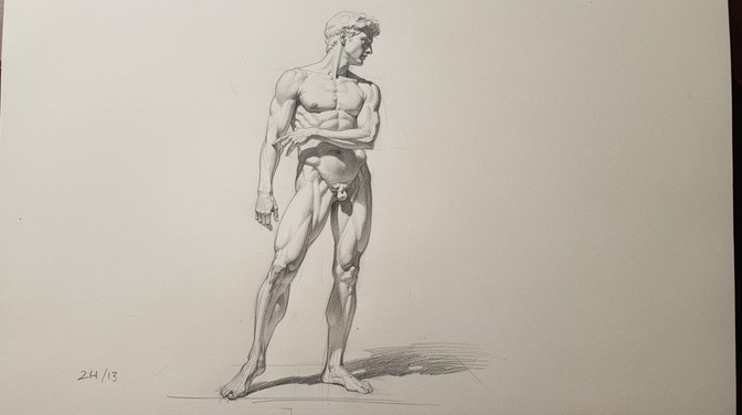 Free Anatomical Figure Study Image - Pencil, Sketch, Anatomy | Download ...