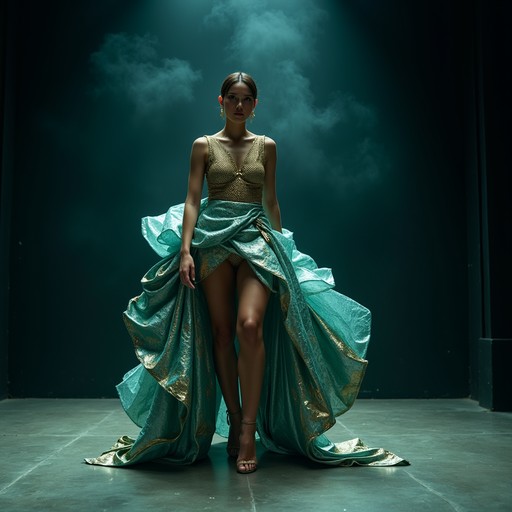 Dramatic Ethereal Free Ethereal Metallic Elegance Image - Fashion, Teal, Metallic ...
