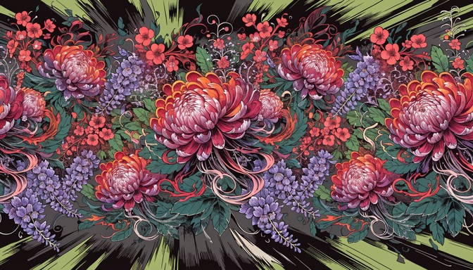 Free Explosive Floral Energy Image - Floral, Pattern, Botanical ...