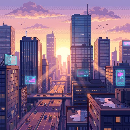 Free Pixel Urban Sunrise Image - Sunrise, Dawn, Cityscape | Download at ...