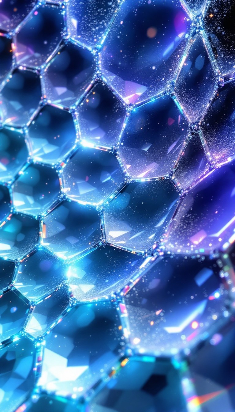 Free Crystalline Space Hexagons Image - Hexagonal, Geometric, Crystal ...