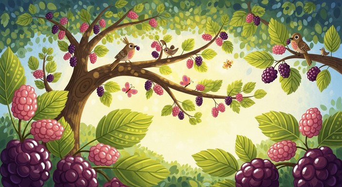 Mulberry Tree Pattern Free Magical Mulberry Tree Photo - Mulberry, Tree, Berries | Download ...