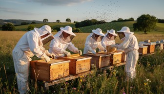 Free Beekeepers At Work Image - Beekeepers, Apiarists, Beekeeping ...