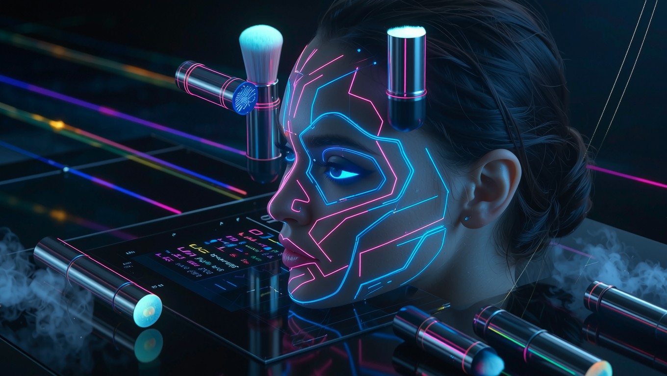 Pyropunk Cosmetics Free Cyberpunk Makeup Glow Image - Cyberpunk, Neon, Futuristic ...