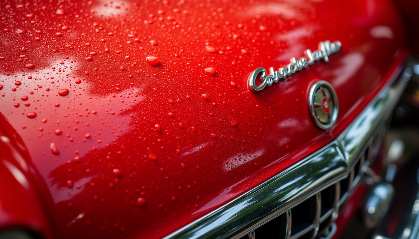 Free Wet Alfa Romeo Image - Red, Car, Classic | Download at StockCake