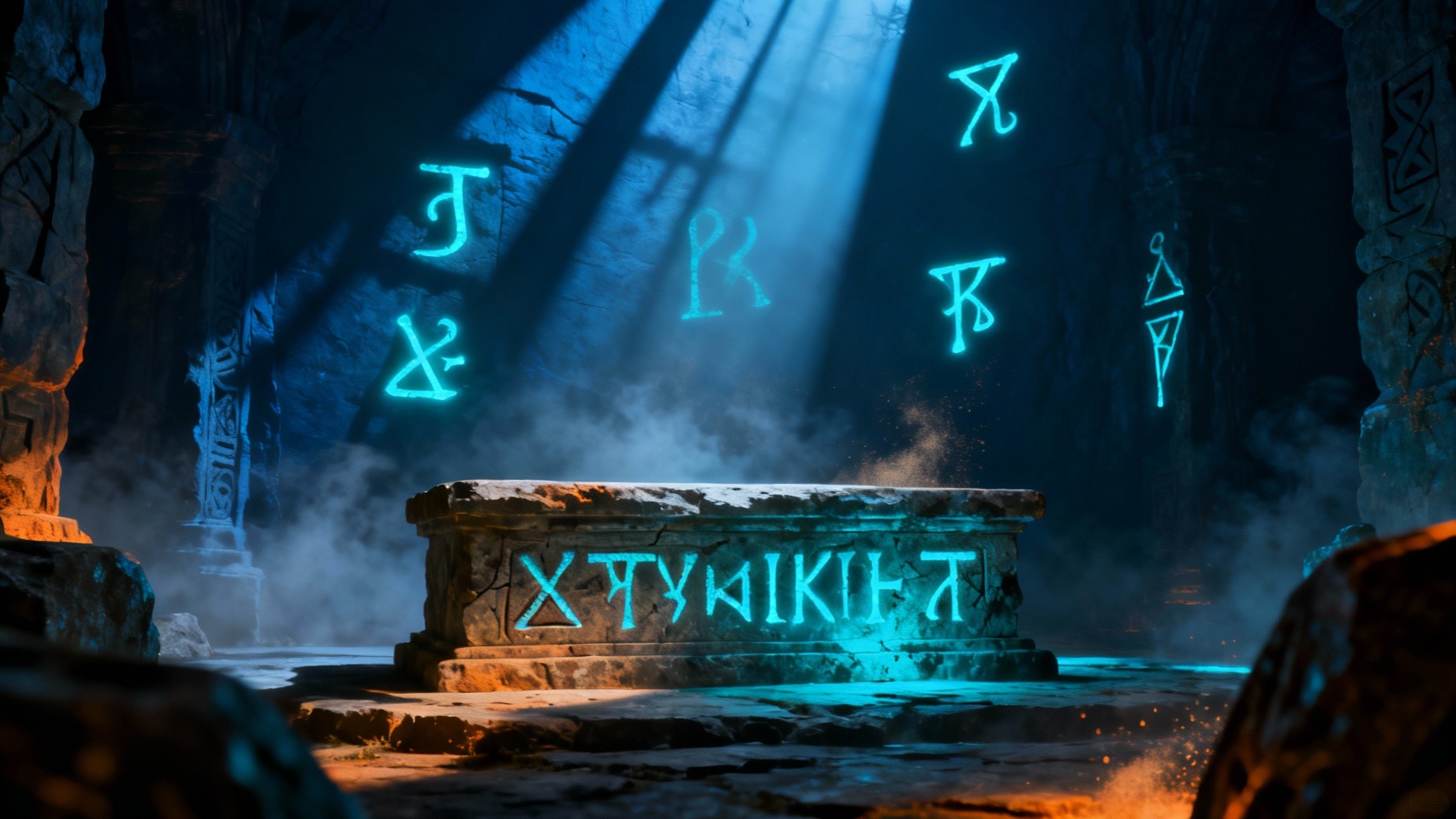 Free Glowing Ancient Runes Photo - Altar, Runes, Glowing | Download at ...