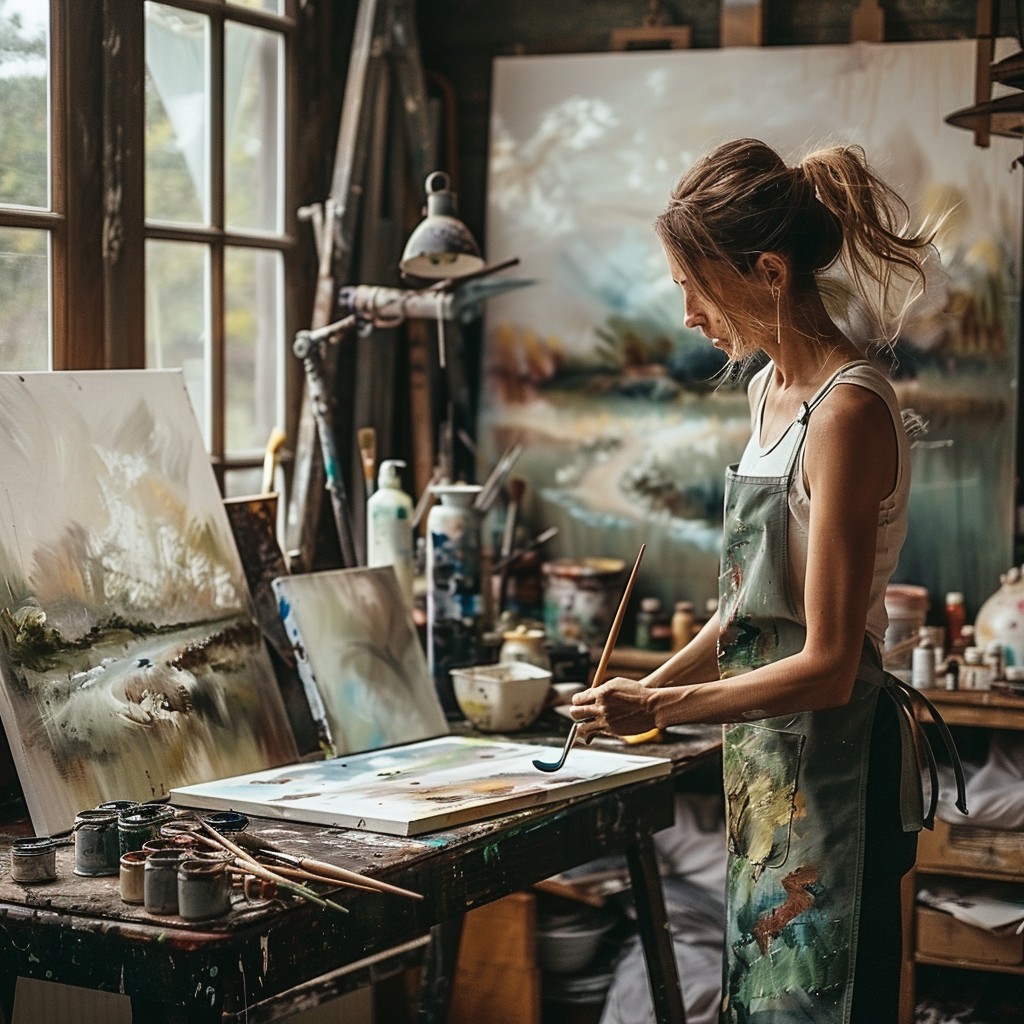 Free Artist Creating Painting Photo - Art, Painting, Studio | Download ...