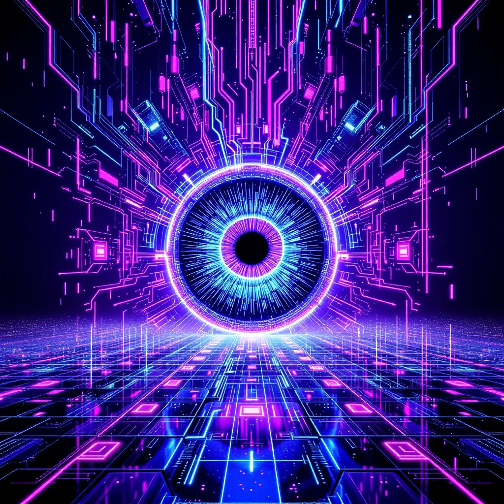 Free Cybernetic Eye Vision Image - Cyberpunk, Neon, Eye | Download at ...