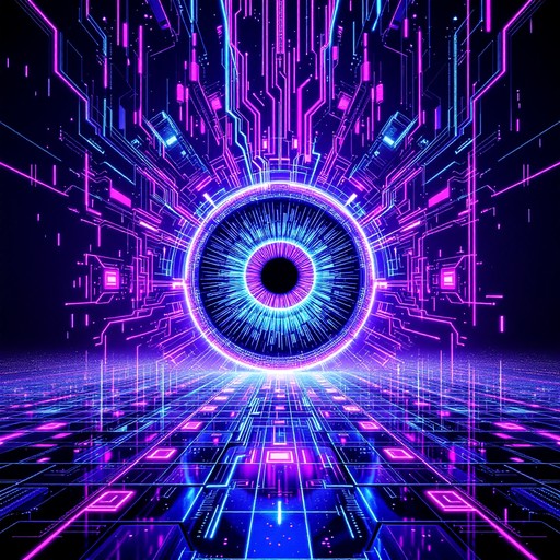 Free Cybernetic vision illuminated Image - Eye, Cyberpunk, Neon ...