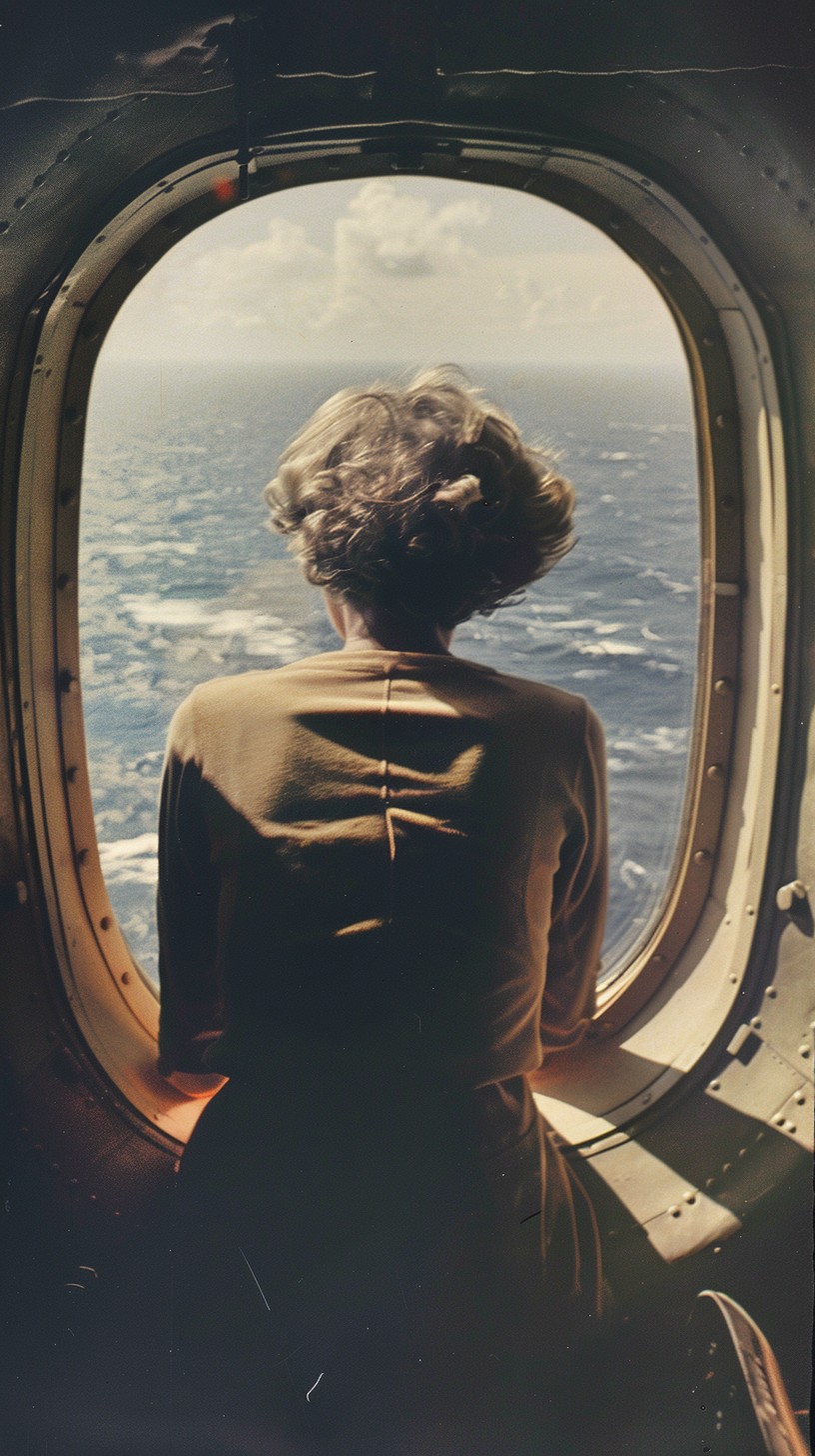 Ocean Flycam View Free Oceanic Flight View Photo - Ocean, Window, Woman | Download at ...
