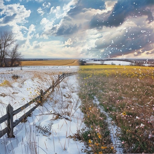 Free Seasonal Landscape Contrast Image - Winter, Spring, Landscape ...