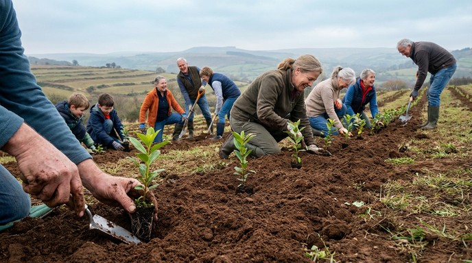 Free Planting Free Planting Trees Together Image - Reforestation, Planting ...