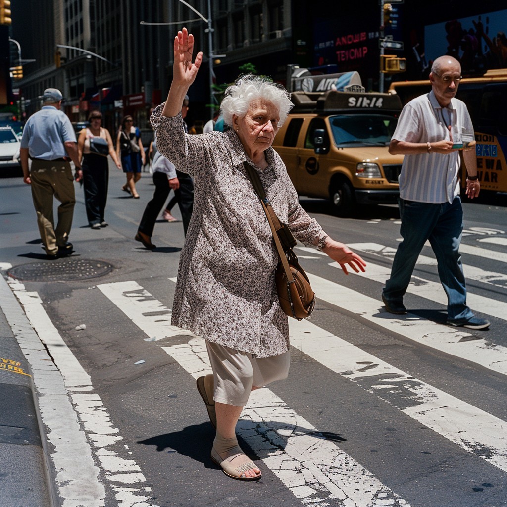 Free Elderly Crossing Street Image - Elderly, Woman, Crossing ...