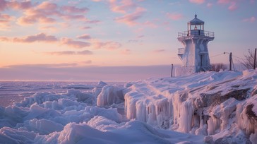 Cold Lighthouse Free Frozen Lighthouse View Image - Lighthouse, Winter, Ice | Download ...