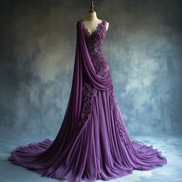 Free Elegant Purple Gown Image - Purple, Gown, Elegant | Download at ...
