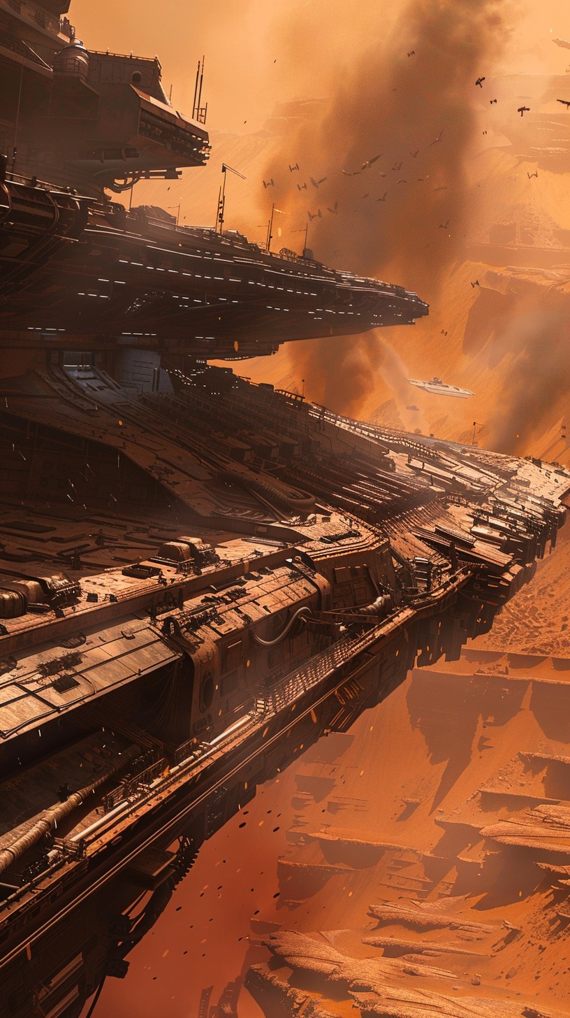 Free Sci-Fi Landscape Image - Science Fiction, Spaceship, Desert ...