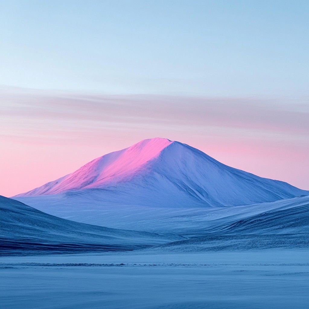 Free Snowy Pink Sunset Image - Mountain, Snow, Sunset | Download at ...