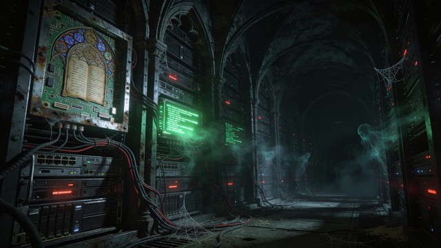 Postappocalyptic Server Rack Model Free Abandoned Server Labyrinth Image - Servers, Datacenter, Cables ...