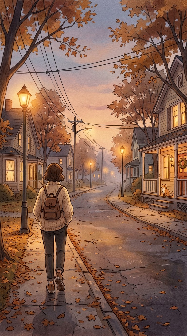 Free Autumn Evening Walk Image - Autumn, Evening, Neighborhood ...