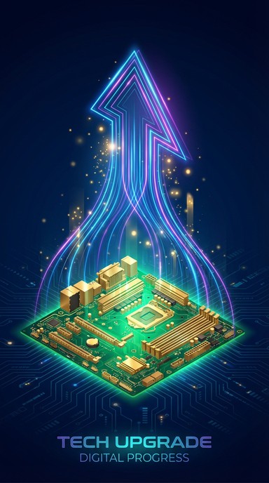 Tech Rising Free Technology Rises Upward Image - Technology, Motherboard, Circuit ...