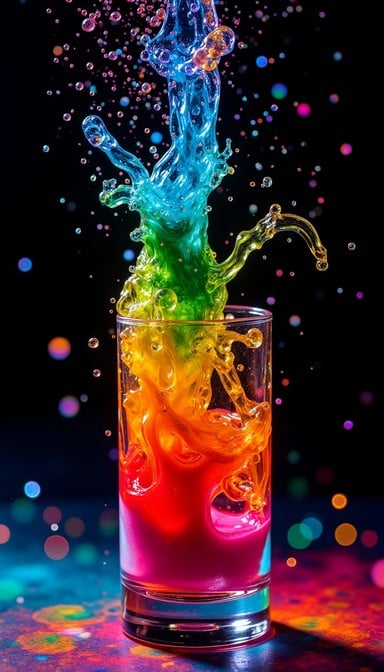 Free Rainbow Liquid Explosion Image - Splash, Rainbow, Liquid ...