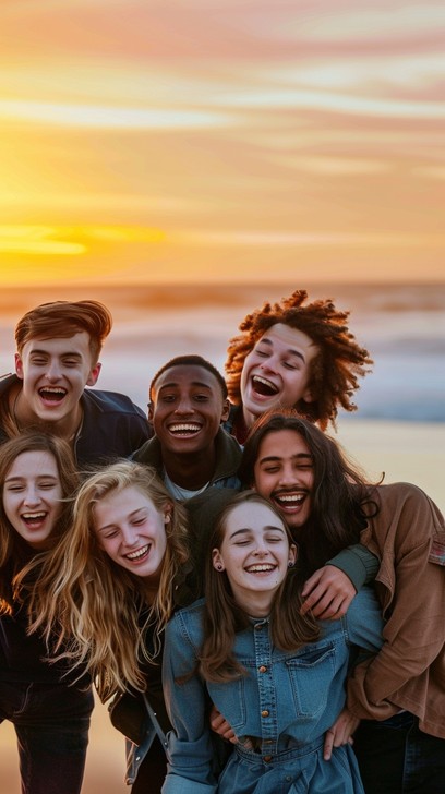 Friends In Sunset Free Sunset Beach Friends Image - Sunset, Beach, Friends | Download at ...
