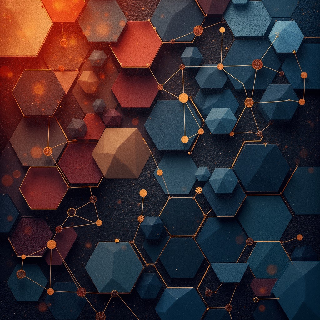 Free Hexagonal Network Fusion Image - Hexagonal, Network, Abstract ...