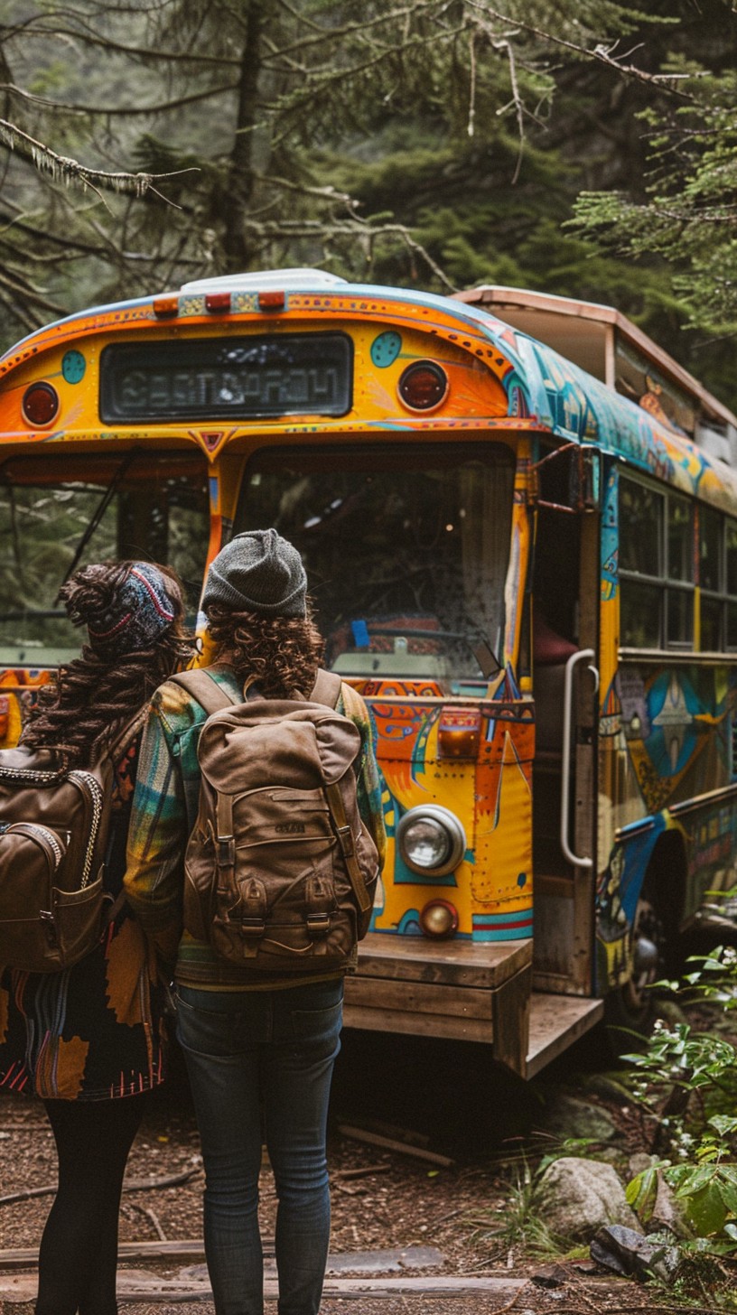 Free Adventure Awaits Ahead Image - Adventure, Backpackers, Bus ...