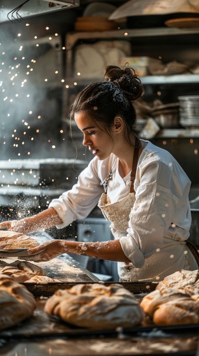 Download Baker at Work Image - Baker, Bakery, Female | StockCake