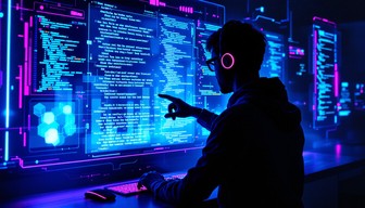Free Futuristic Coding Workspace Image - Futuristic, Coding ...