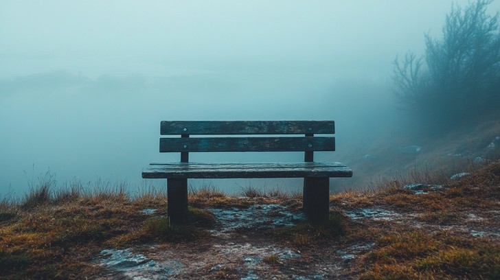 Solitude Setting Bench Free Foggy bench solitude Image - Fog, Solitude, Bench | Download at ...