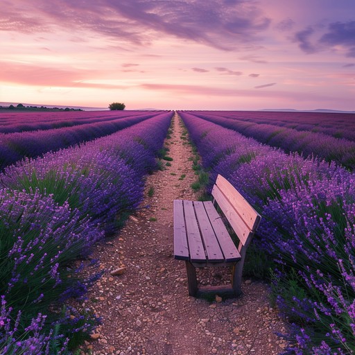 Free Lavender Field Sunset Image - Lavender, Sunset, Bench | Download ...