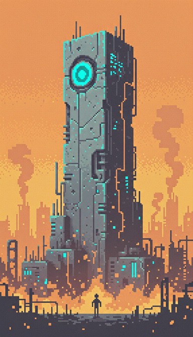 Free Dystopian Pixel Future Image - Cyberpunk, Dystopian, Surveillance ...