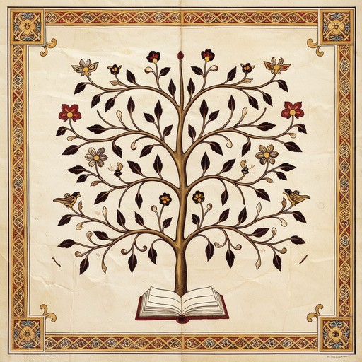 Manuscript Tree Free Medieval Grammar Tree Image - Medieval, Manuscript, Tree ...