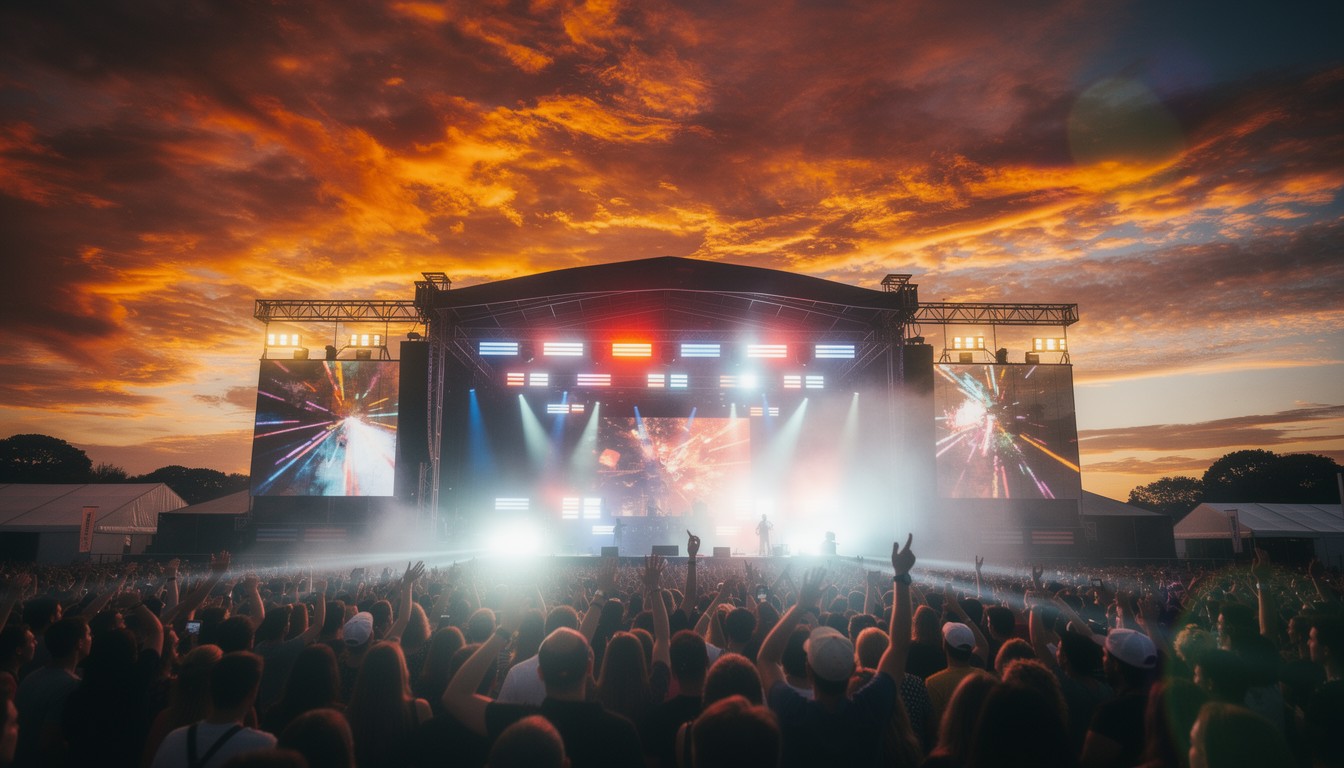 Free Sunset Concert Spectacle Image - Concert, Festival, Sunset ...