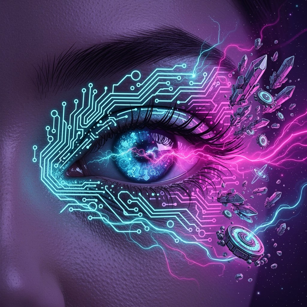 Cyber Vision Design Free Neon Cyber Vision Image - Cyberpunk, Futuristic, Technology ...