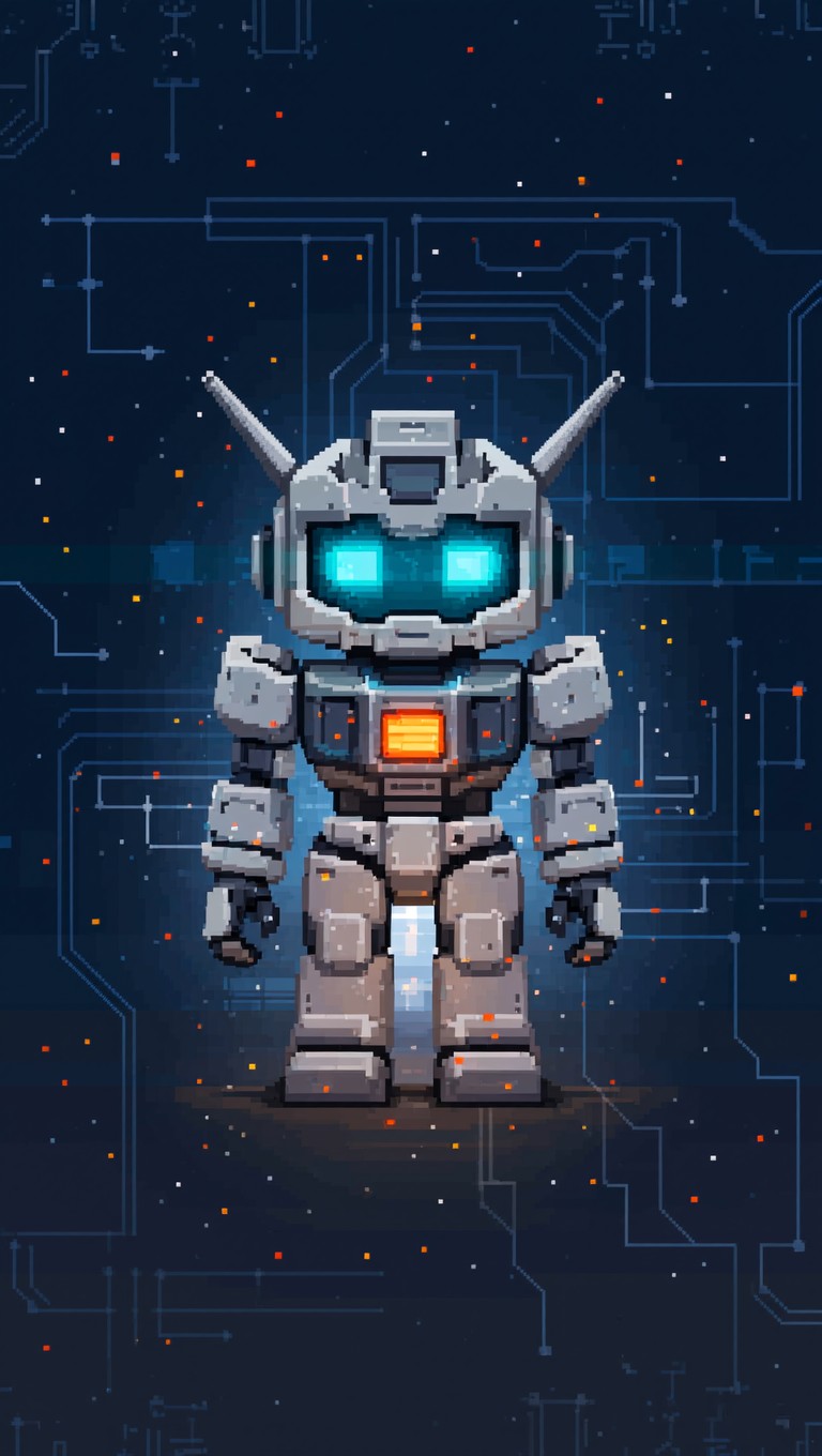 Free Pixel Robot Guardian Image - Robot, Sentinel, Guardian | Download ...