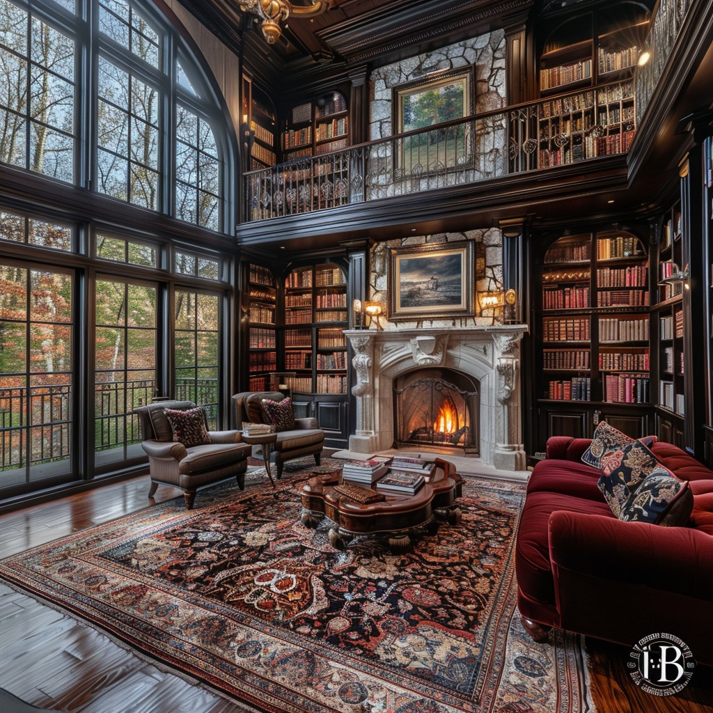 Free Elegant Library Interior Image - Library, Wood, Books | Download ...