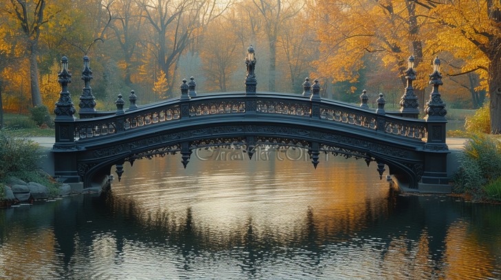 Free Autumn Bridge Scenery Image - Autumn, Bridge, Park | Download at ...