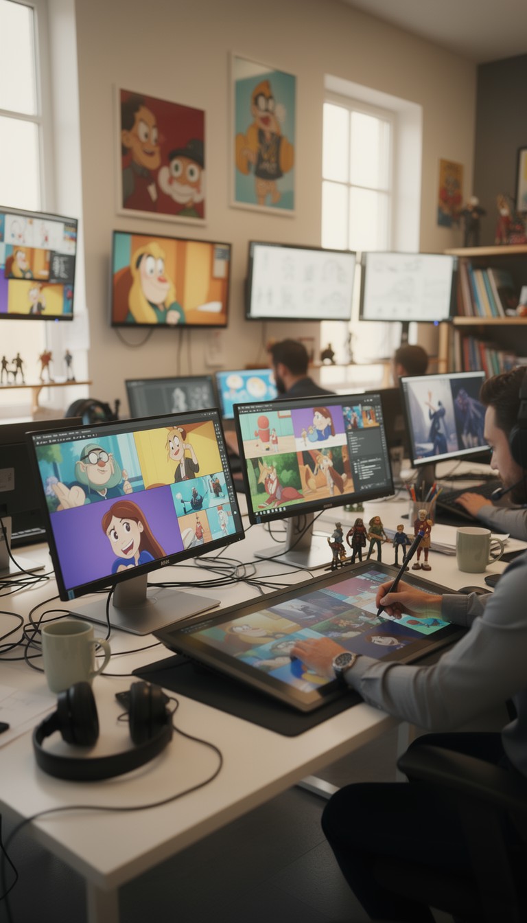 Free Animation Studio Workspace Image - Animation, Studio, Artists ...