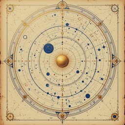 Free Celestial Golden Map Image - Celestial, Astronomical, Vintage ...
