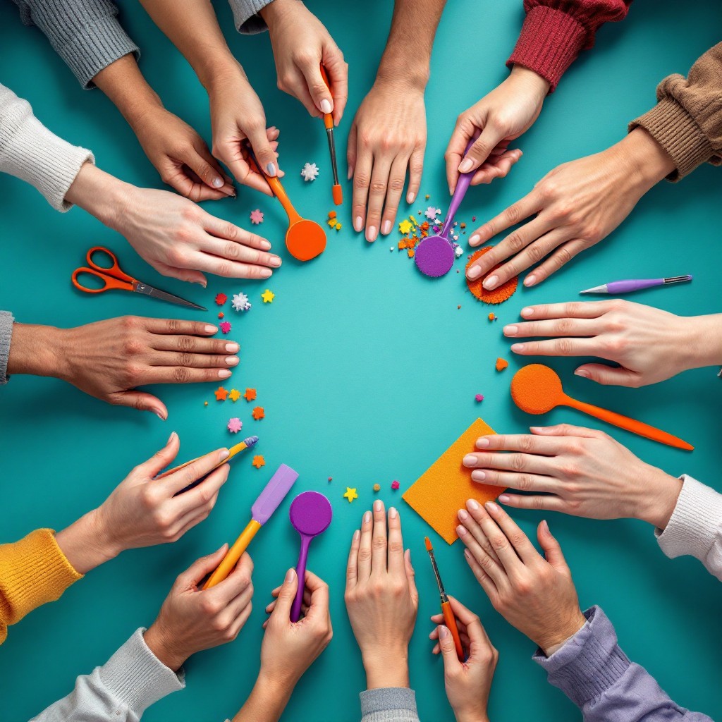 Free Hands Creating Together Image - Teamwork, Collaboration, Hands ...